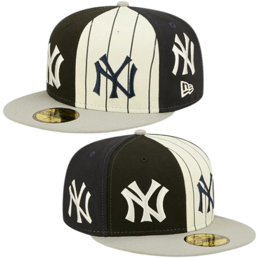 New Era New York Yankees Pinwheel 59FIFTY Fitted Hat Cap Size 7 1/2